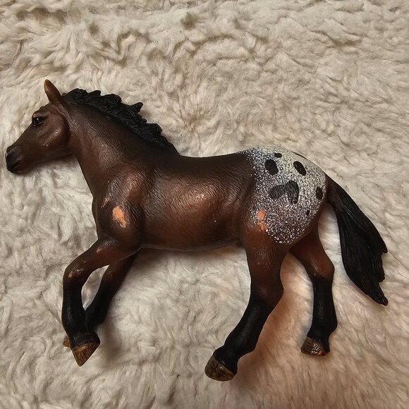 2012 Schleich Appaloosa Stallion 13732 Horse Figure Toy Retired - Picture 1 of 3